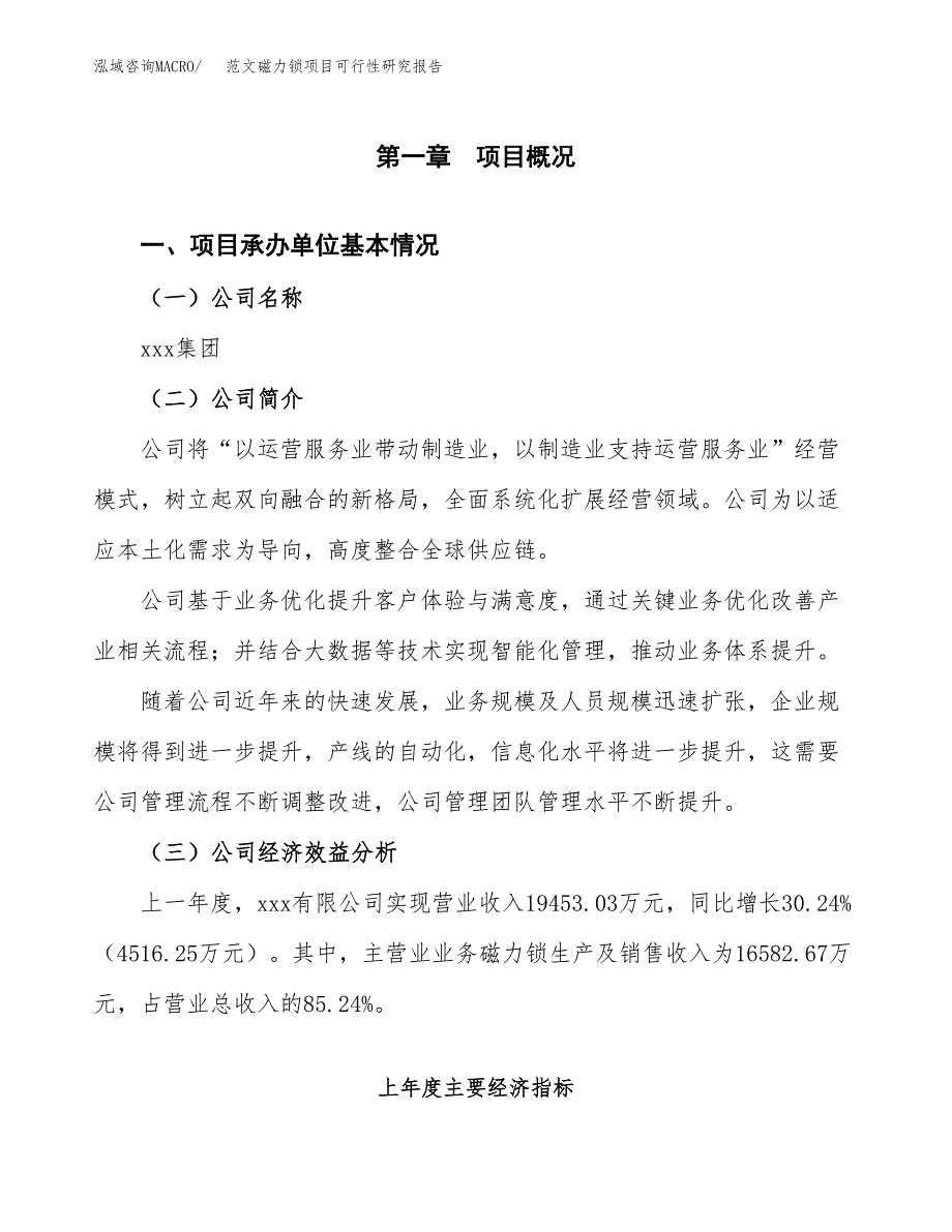 范文磁力锁项目可行性研究报告(立项申请).docx_第4页