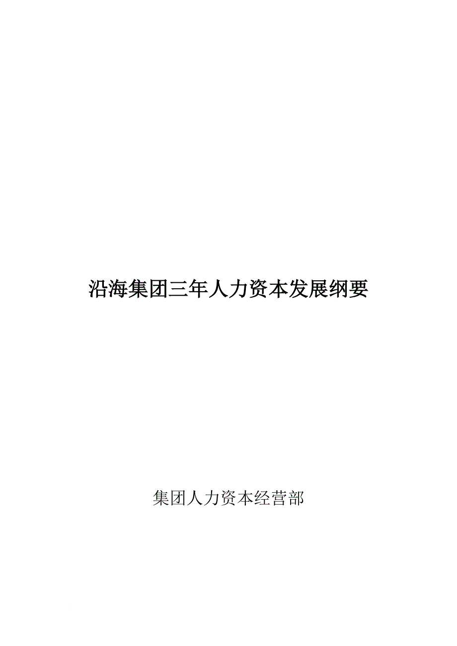 某集团人力资本战略管理的发展方向.doc_第1页