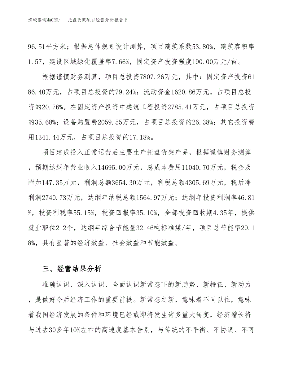 托盘货架项目经营分析报告书（总投资8000万元）（33亩）.docx_第4页