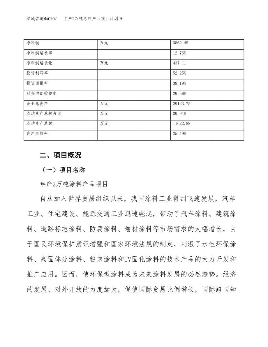 年产2万吨涂料产品项目计划书 (33)_第5页