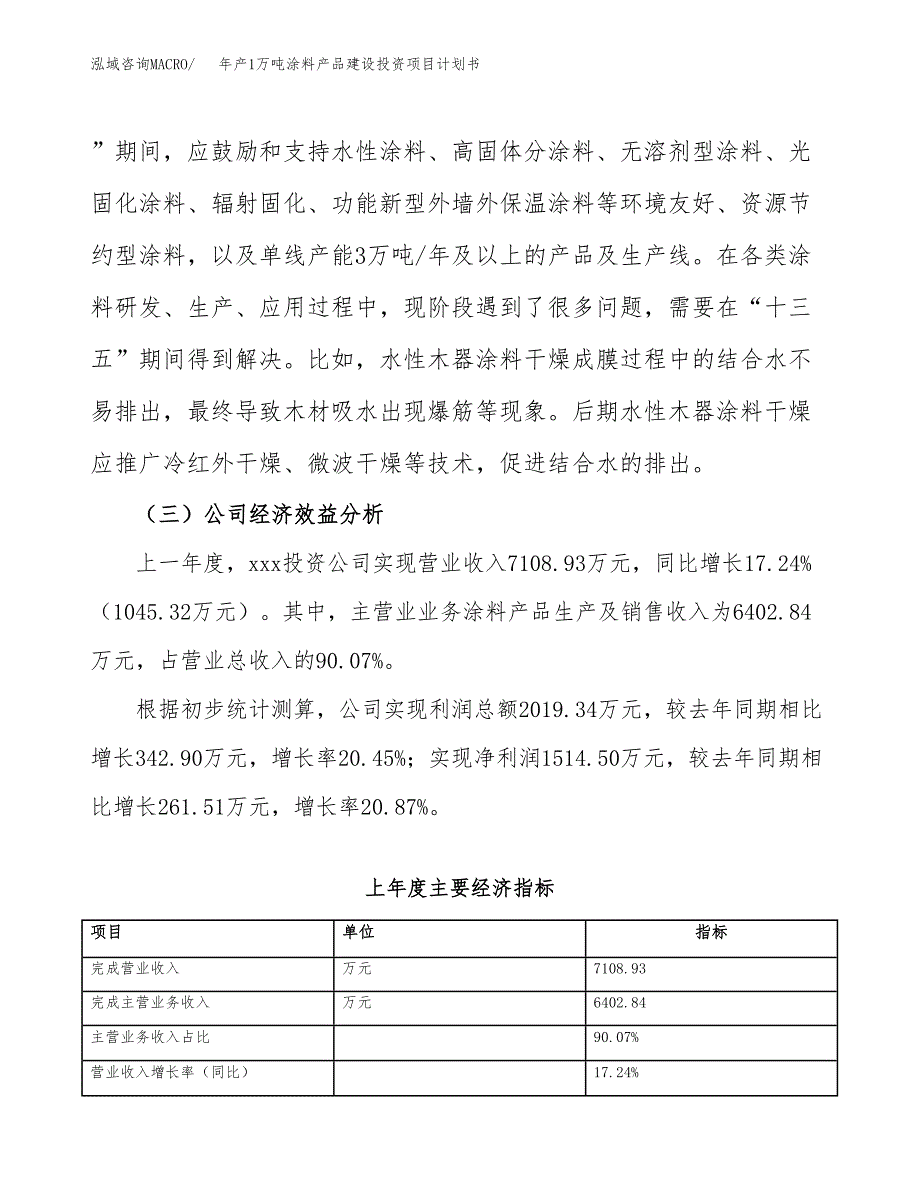 年产1万吨涂料产品建设投资项目计划书 (7)_第4页