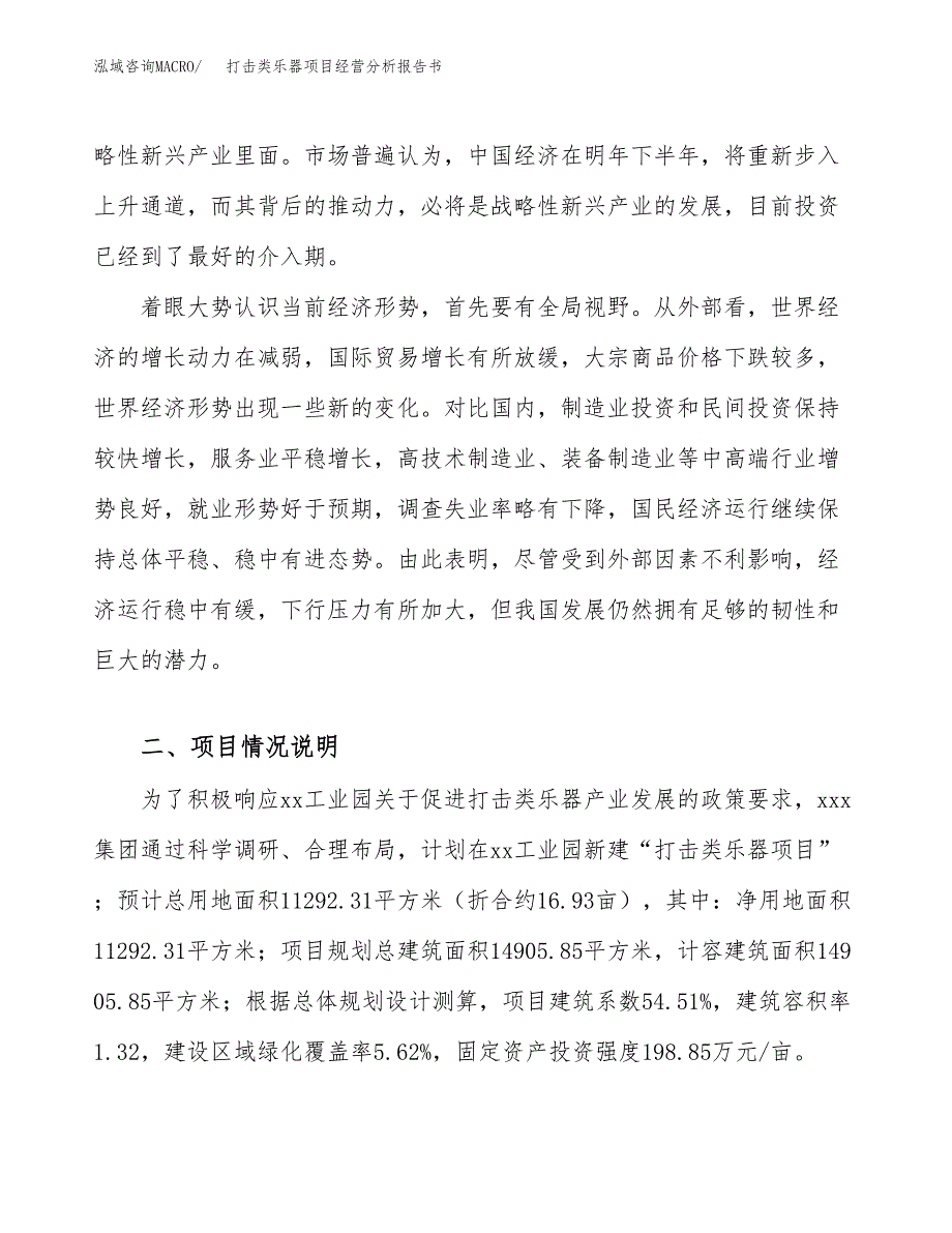 打击类乐器项目经营分析报告书（总投资5000万元）（17亩）.docx_第3页