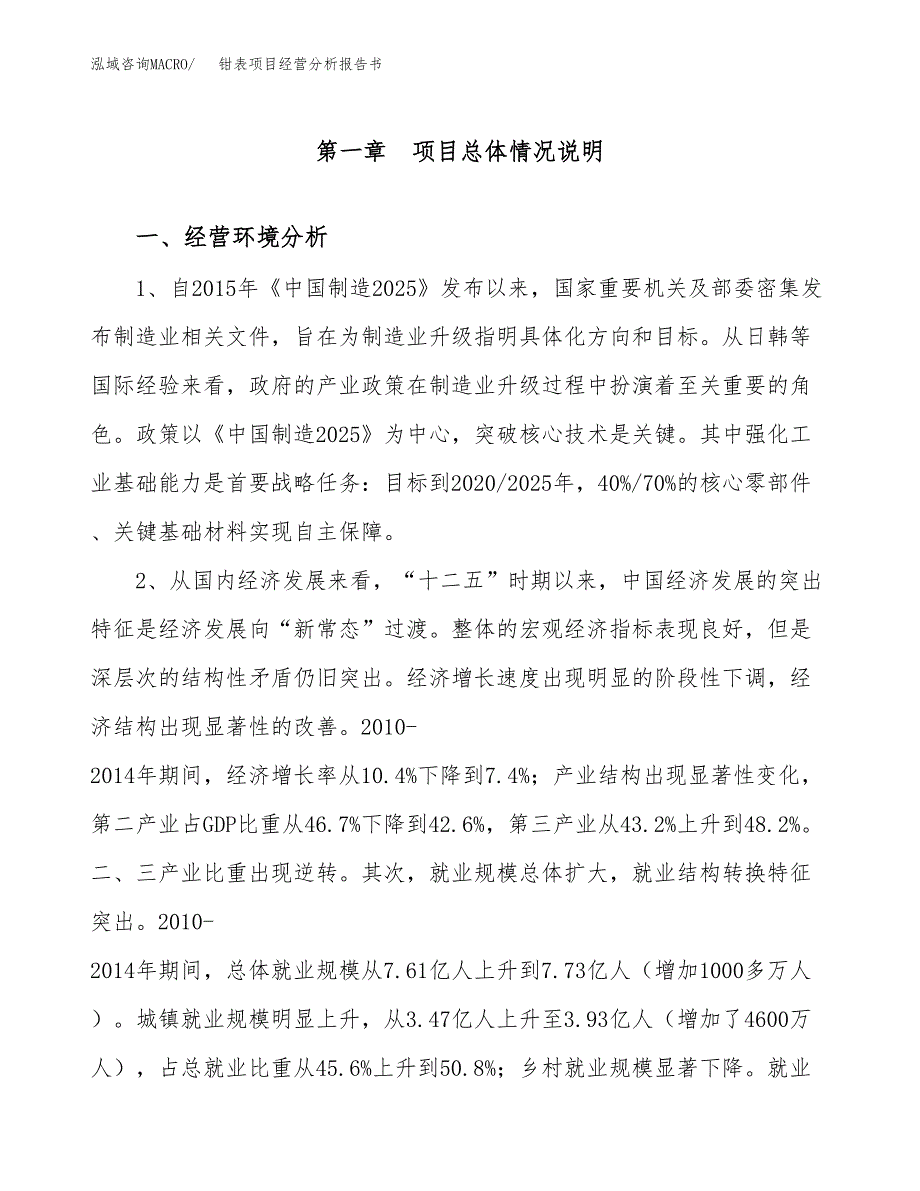 钳表项目经营分析报告书（总投资5000万元）（19亩）.docx_第2页