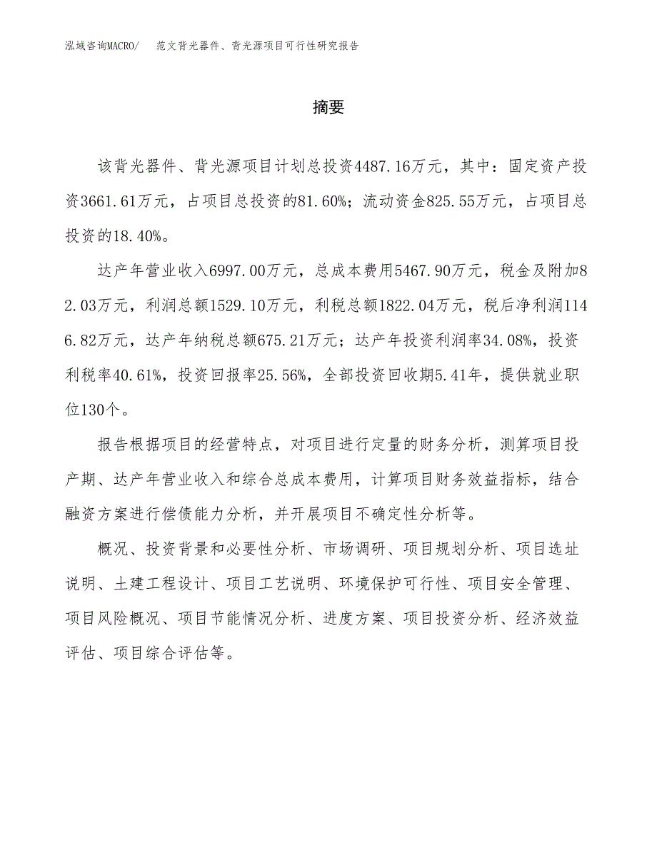 范文背光器件、背光源项目可行性研究报告(立项申请).docx_第2页