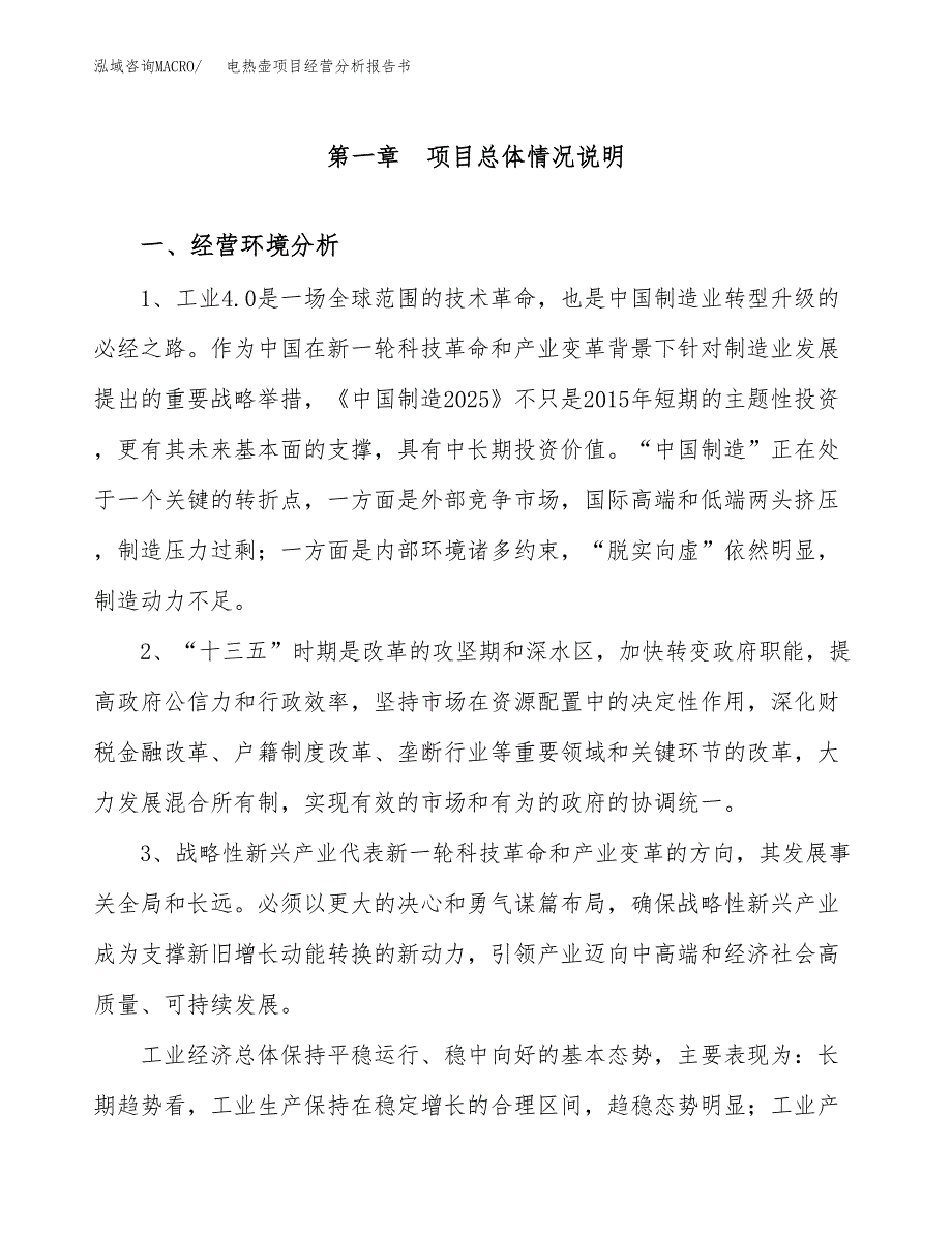 电热壶项目经营分析报告书（总投资19000万元）（77亩）.docx_第2页