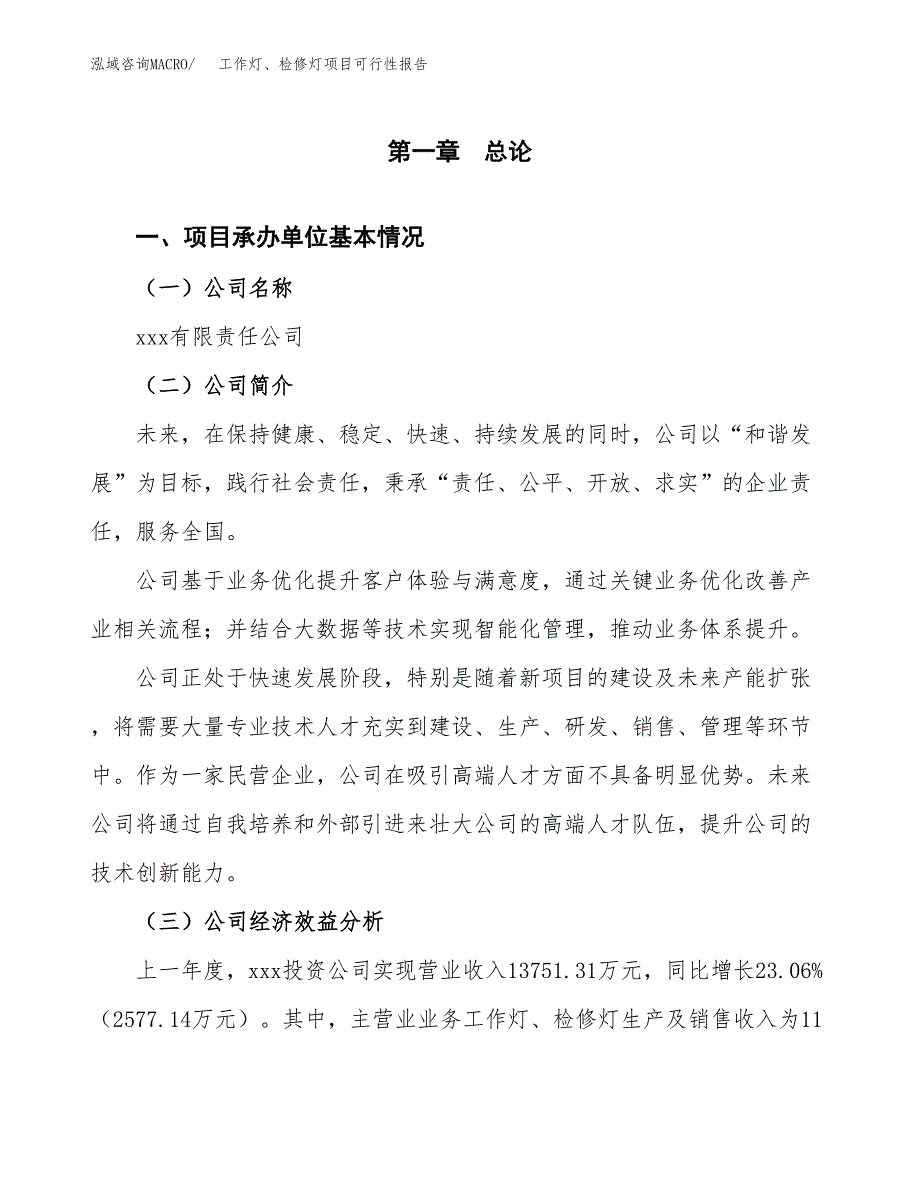 工作灯、检修灯项目可行性报告范文（总投资7000万元）.docx_第4页