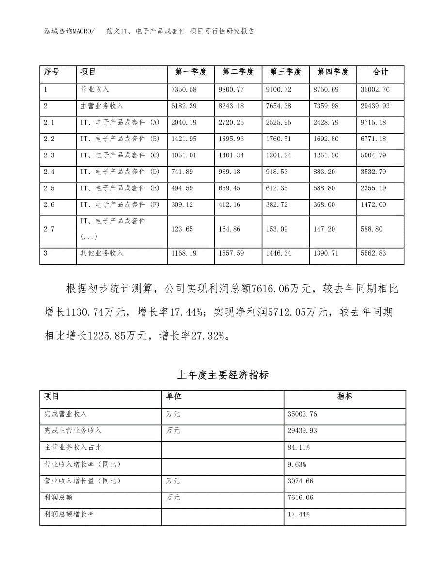 范文IT、电子产品成套件 项目可行性研究报告(立项申请).docx_第5页