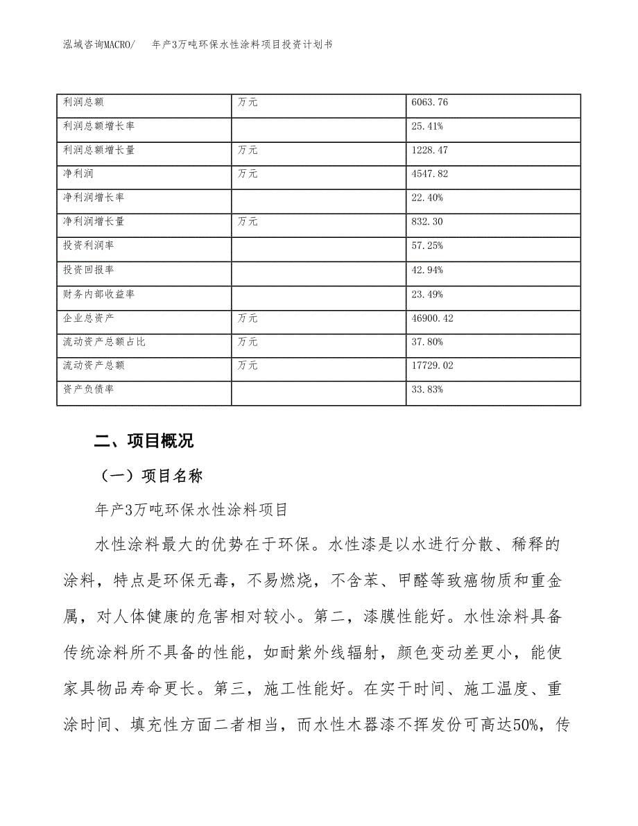 年产3万吨环保水性涂料项目投资计划书 (6)_第5页