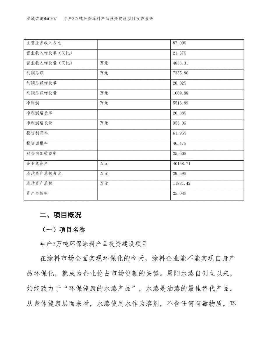 年产3万吨环保涂料产品投资建设项目投资报告 (15)_第5页