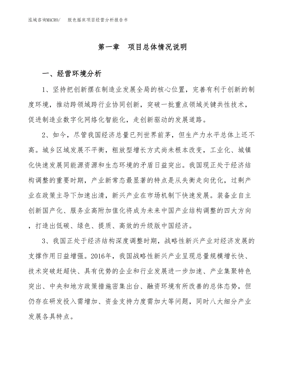 脱色摇床项目经营分析报告书（总投资7000万元）（28亩）.docx_第2页