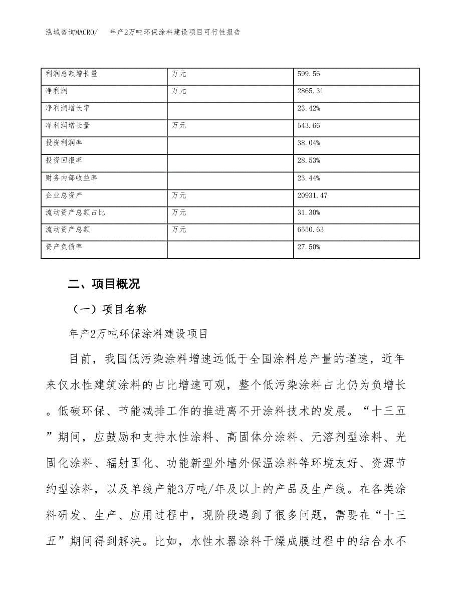 年产2万吨环保涂料建设项目可行性报告 (2)_第5页