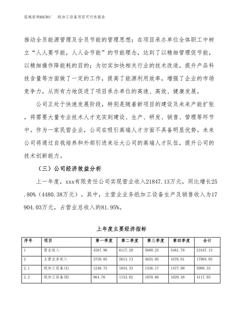 纸加工设备项目可行性报告范文（总投资17000万元）.docx_第5页