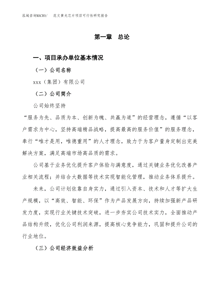 范文黄光芯片项目可行性研究报告(立项申请).docx_第4页