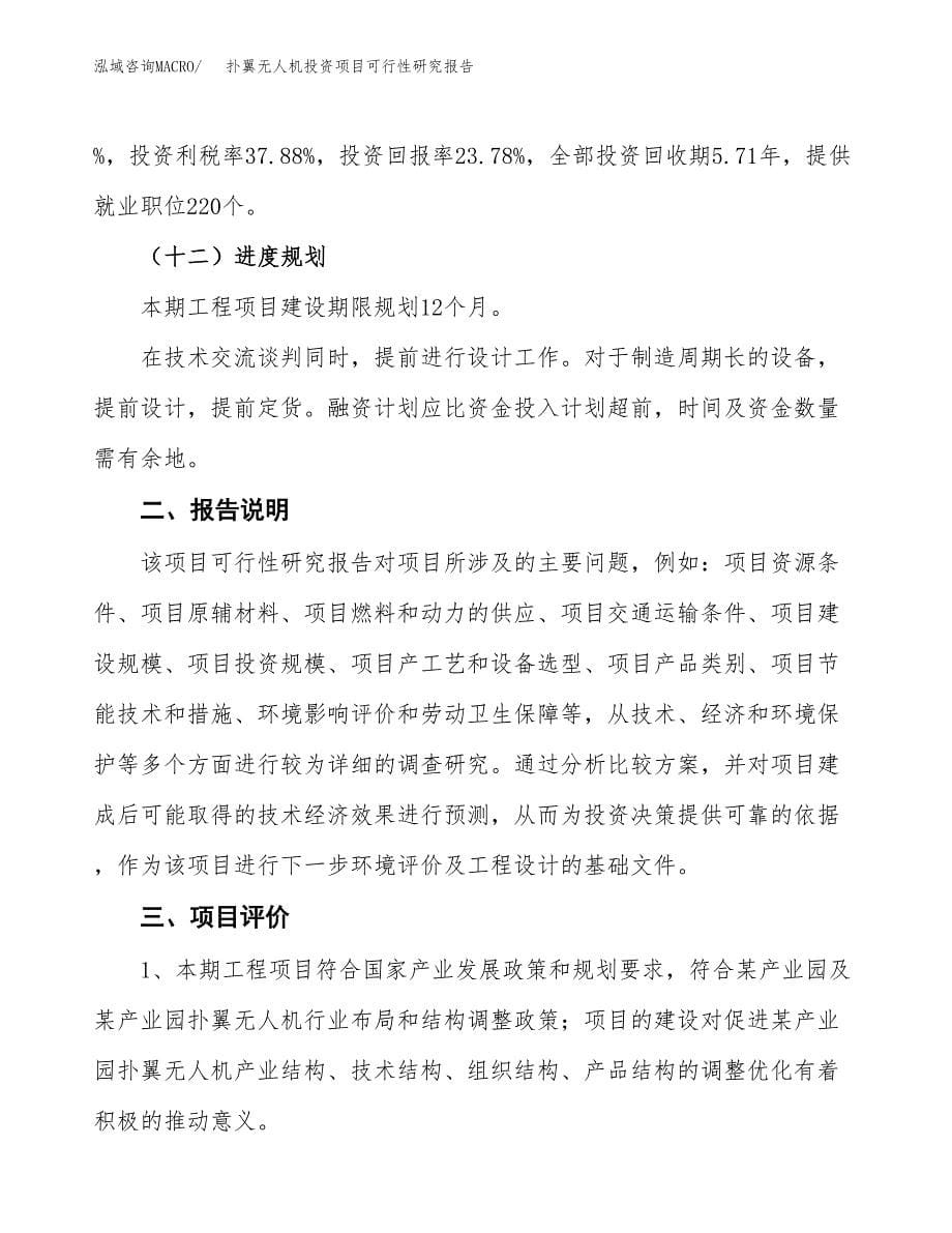 扑翼无人机投资项目可行性研究报告2019.docx_第5页