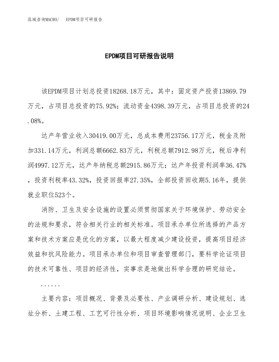 (2019)EPDM项目可研报告模板.docx_第2页