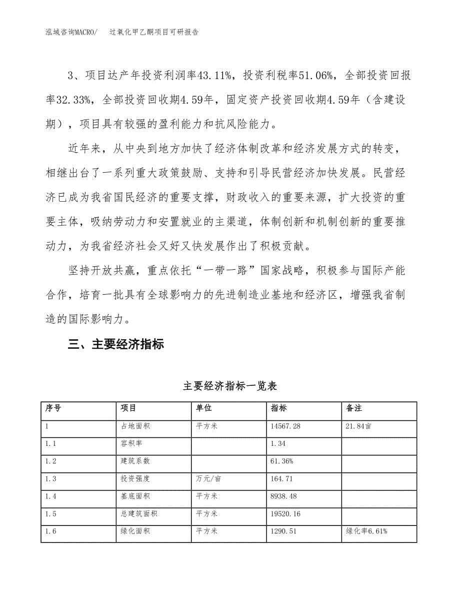 过氧化甲乙酮项目可研报告（立项申请）_第5页