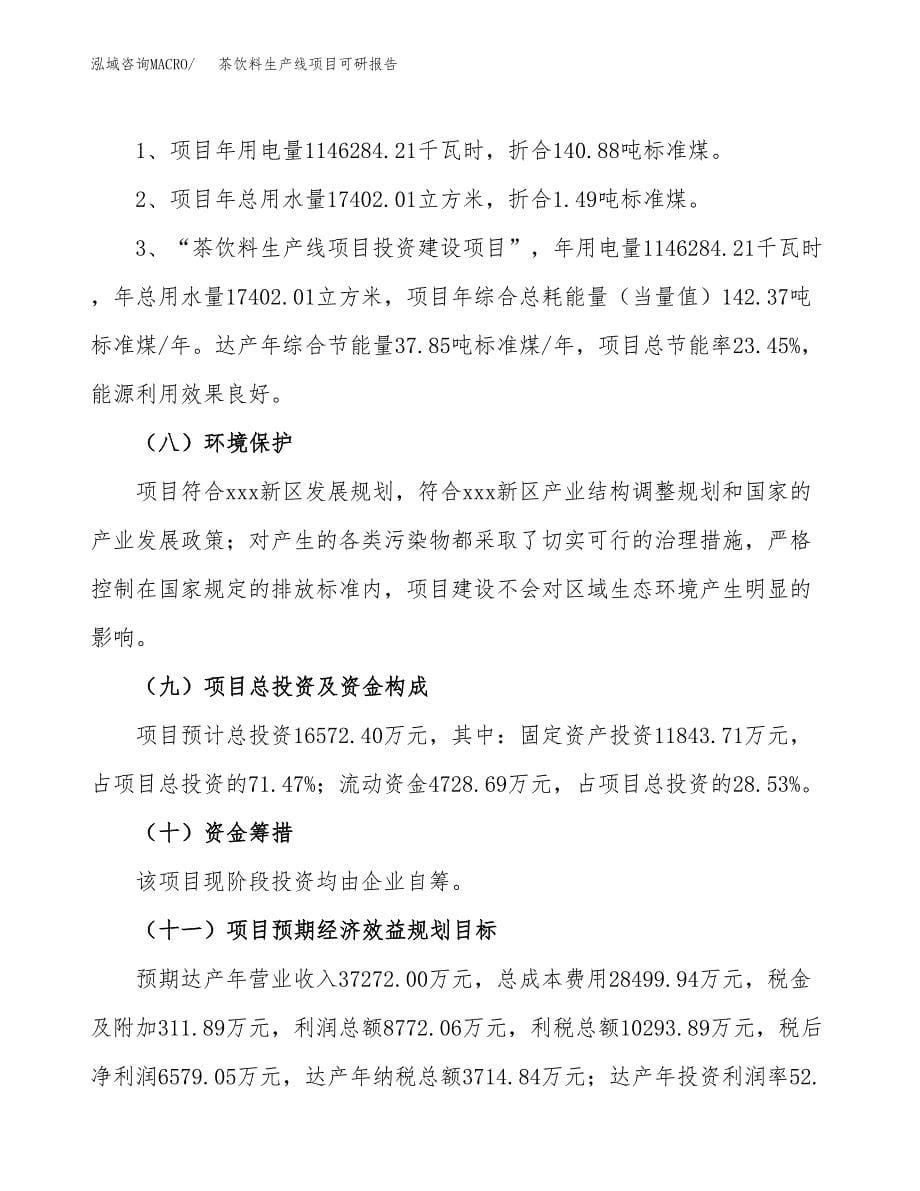 (2019)茶饮料生产线项目可研报告模板.docx_第5页