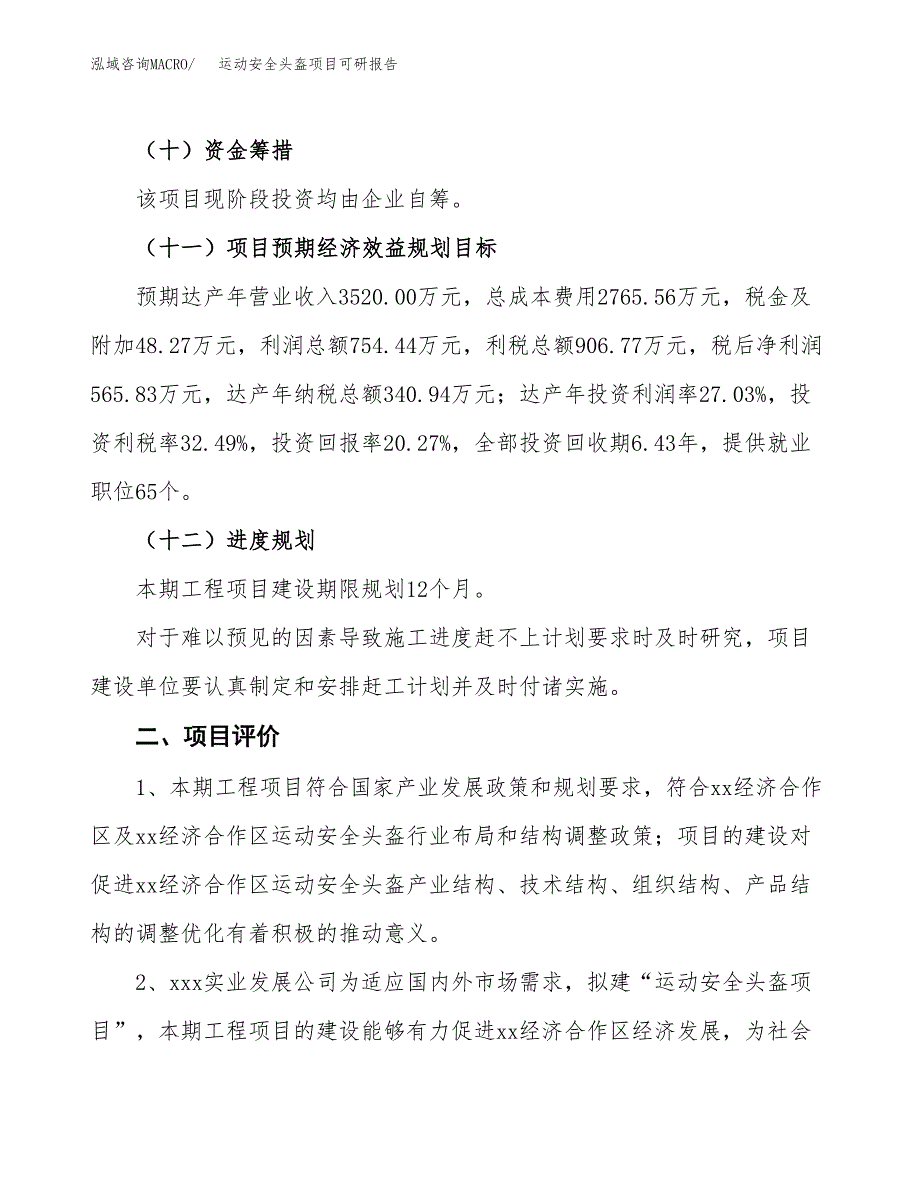 运动安全头盔项目可研报告（立项申请）_第4页