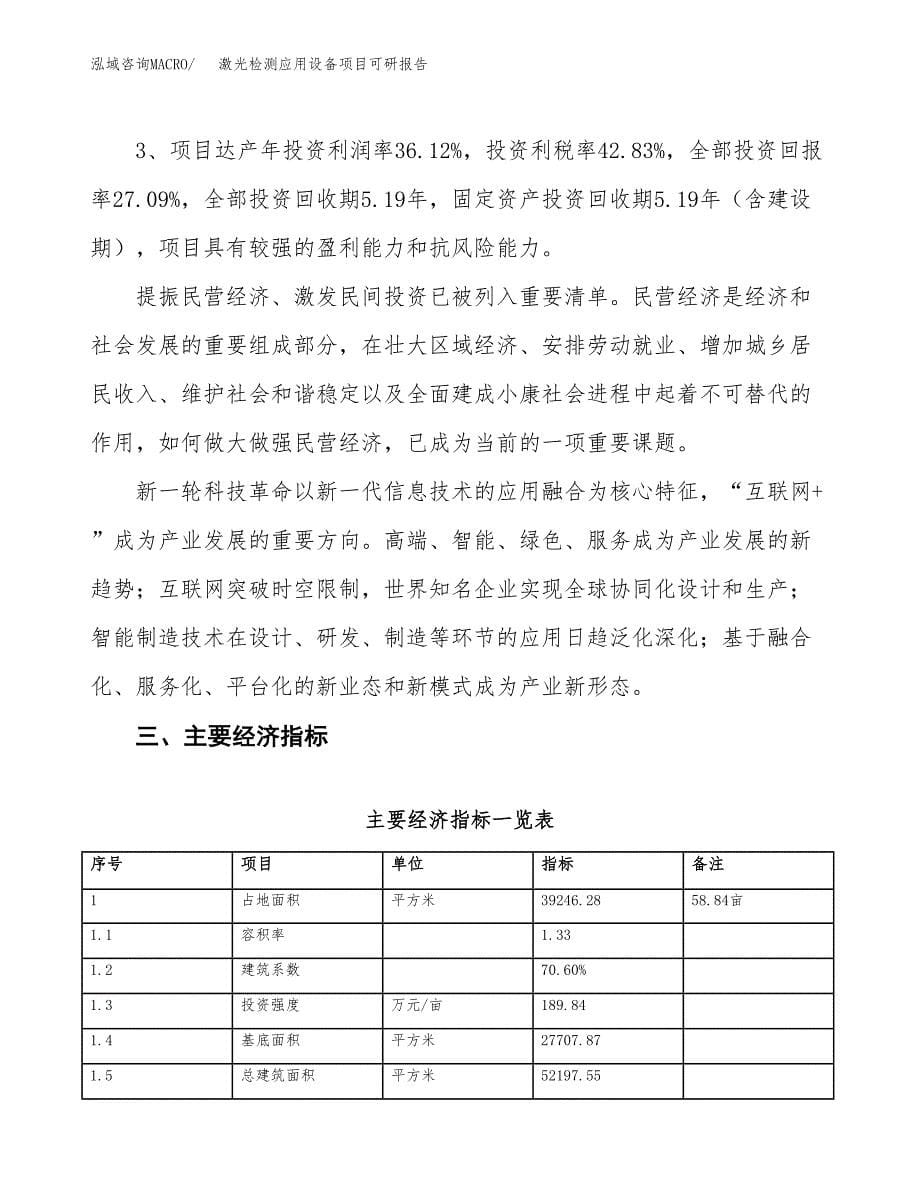 激光检测应用设备项目可研报告（立项申请）_第5页