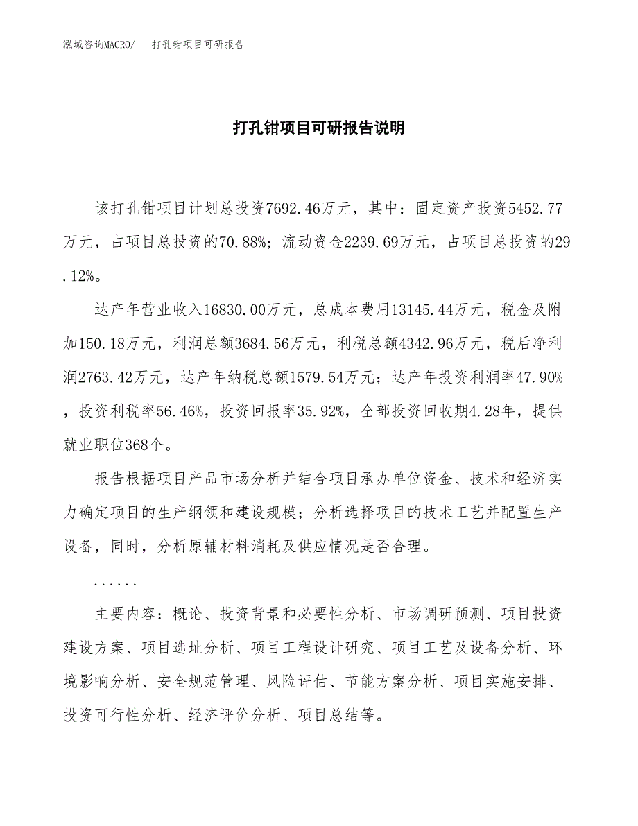 (2019)打孔钳项目可研报告模板.docx_第2页