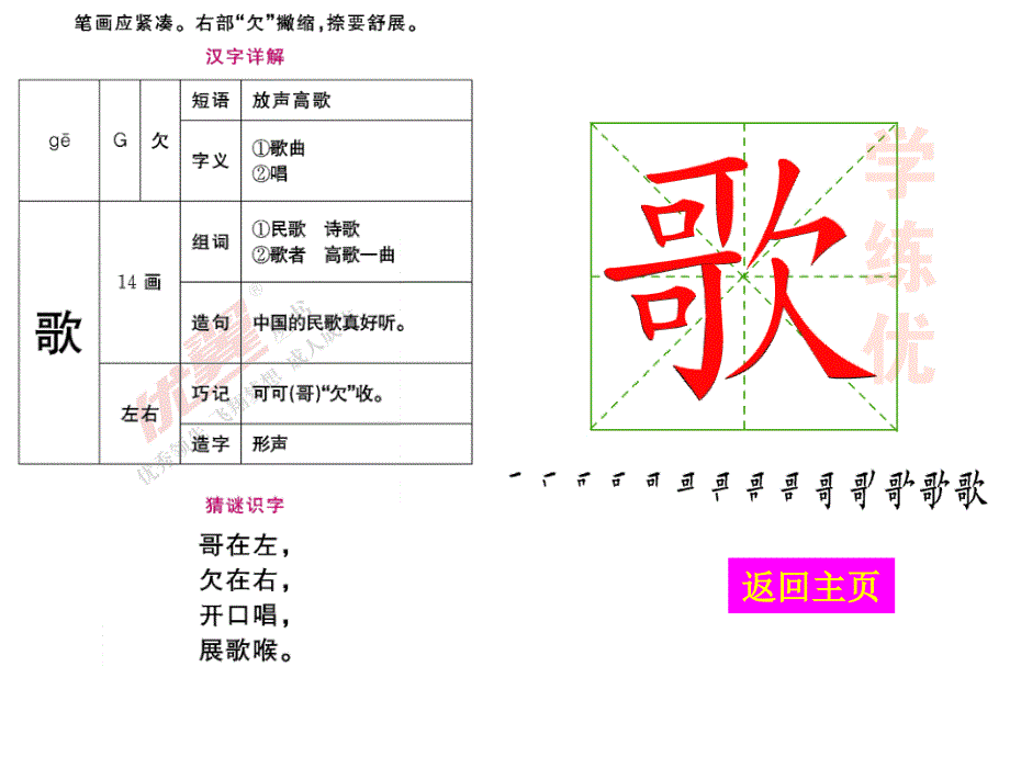 部编版小学二年级语文上册-（生字教学课件）识字3 拍手歌_第2页