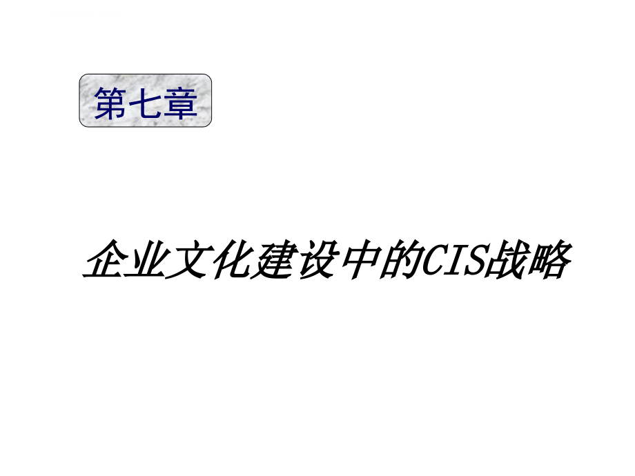 企业文化建设中的cis战略课程.ppt_第1页