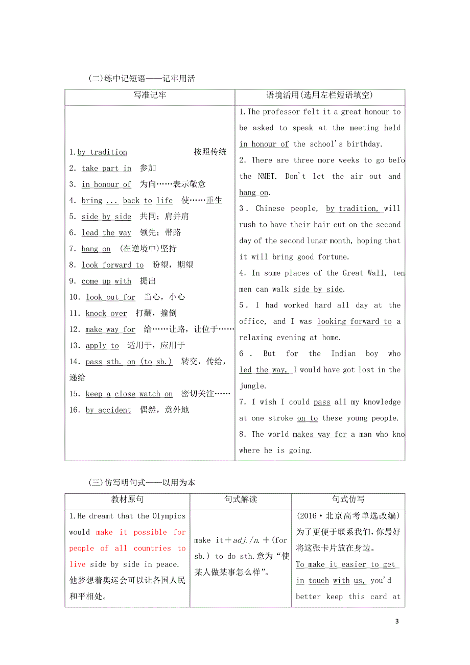 2020高考英语新创新一轮复习 unit 2 sports events学案（含解析）牛津译林版必修4_第3页