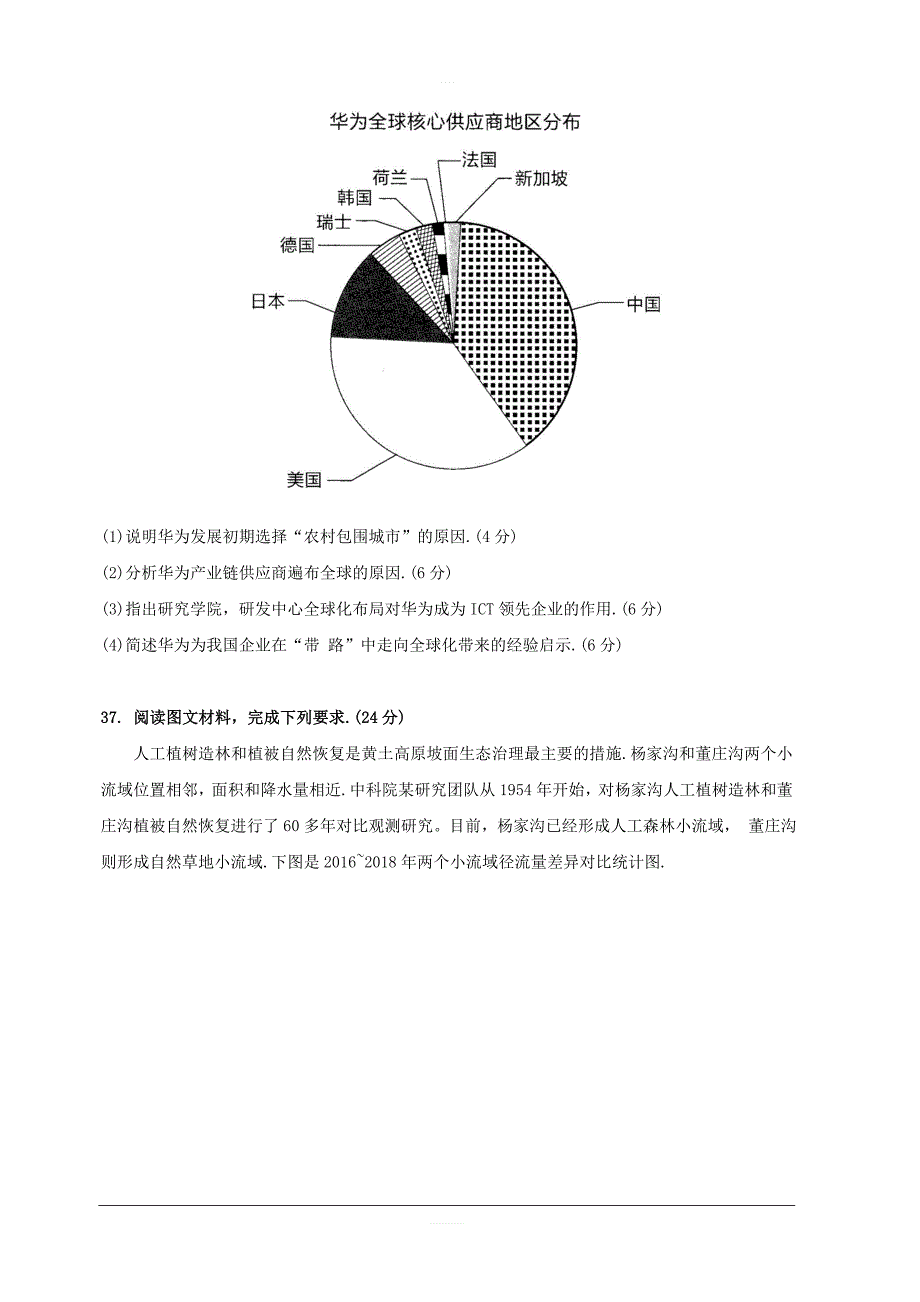 广东省广州市2019届高三第二次模拟考试地理试题 含答案_第4页