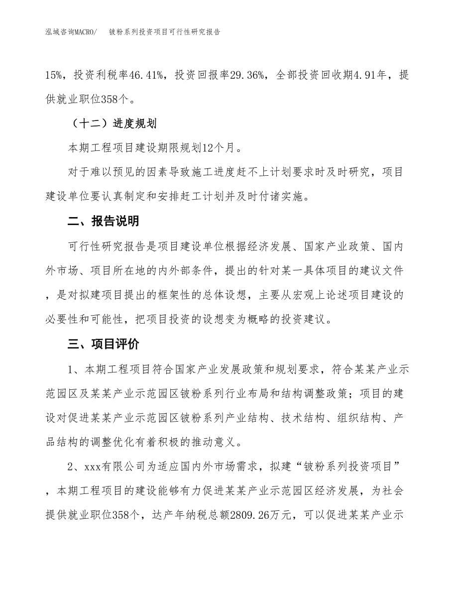 铍粉系列投资项目可行性研究报告2019.docx_第5页