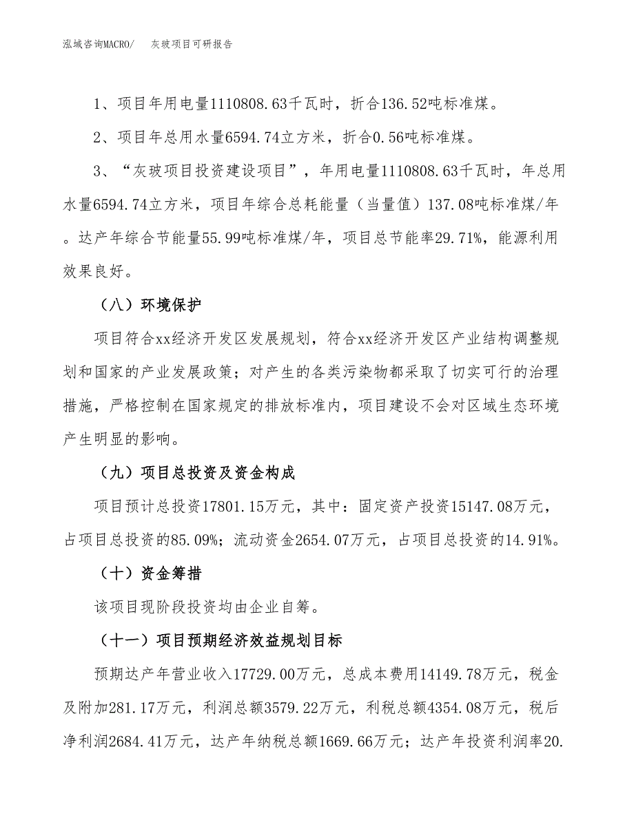 (2019)灰玻项目可研报告模板.docx_第4页