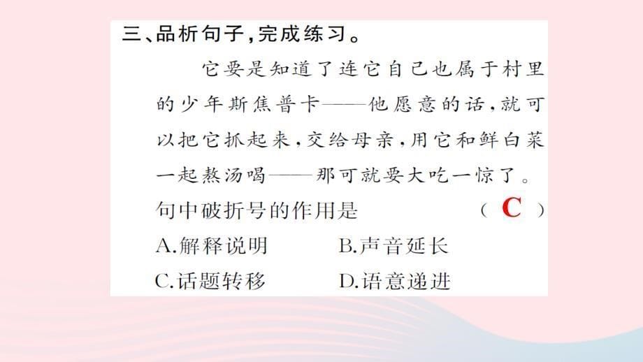 四年级语文上册 第四组 14 白公鹅习题课件 新人教版_第5页