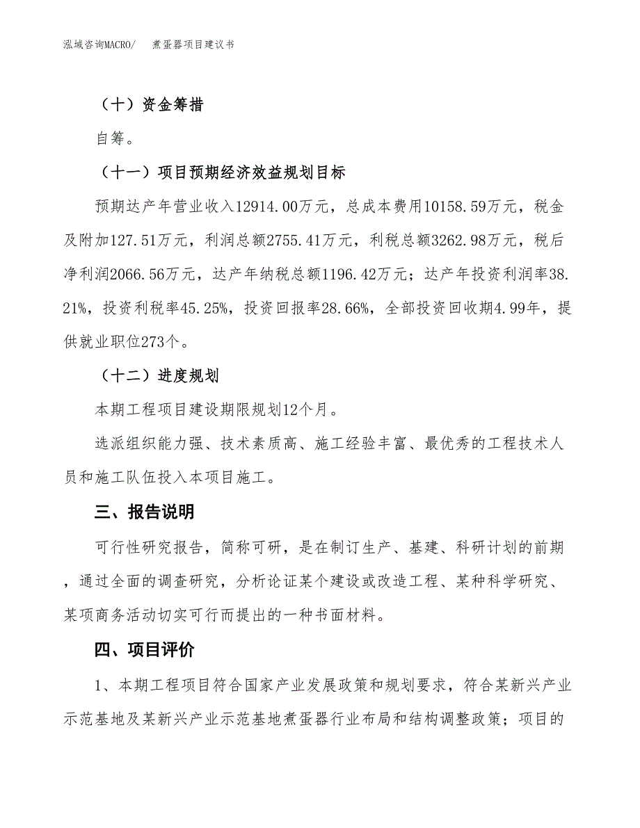 煮蛋器项目建议书范文模板_第4页