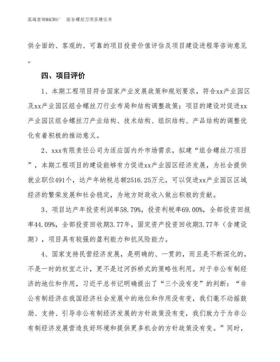 组合螺丝刀项目建议书范文模板_第5页