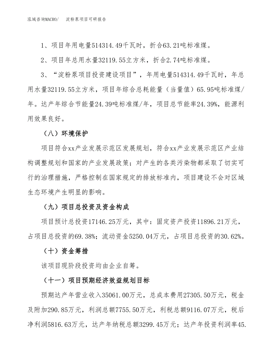 (2019)淀粉泵项目可研报告模板.docx_第4页