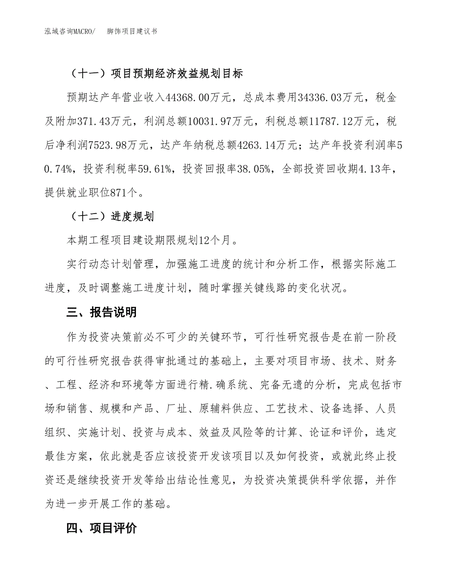 脚饰项目建议书范文模板_第4页