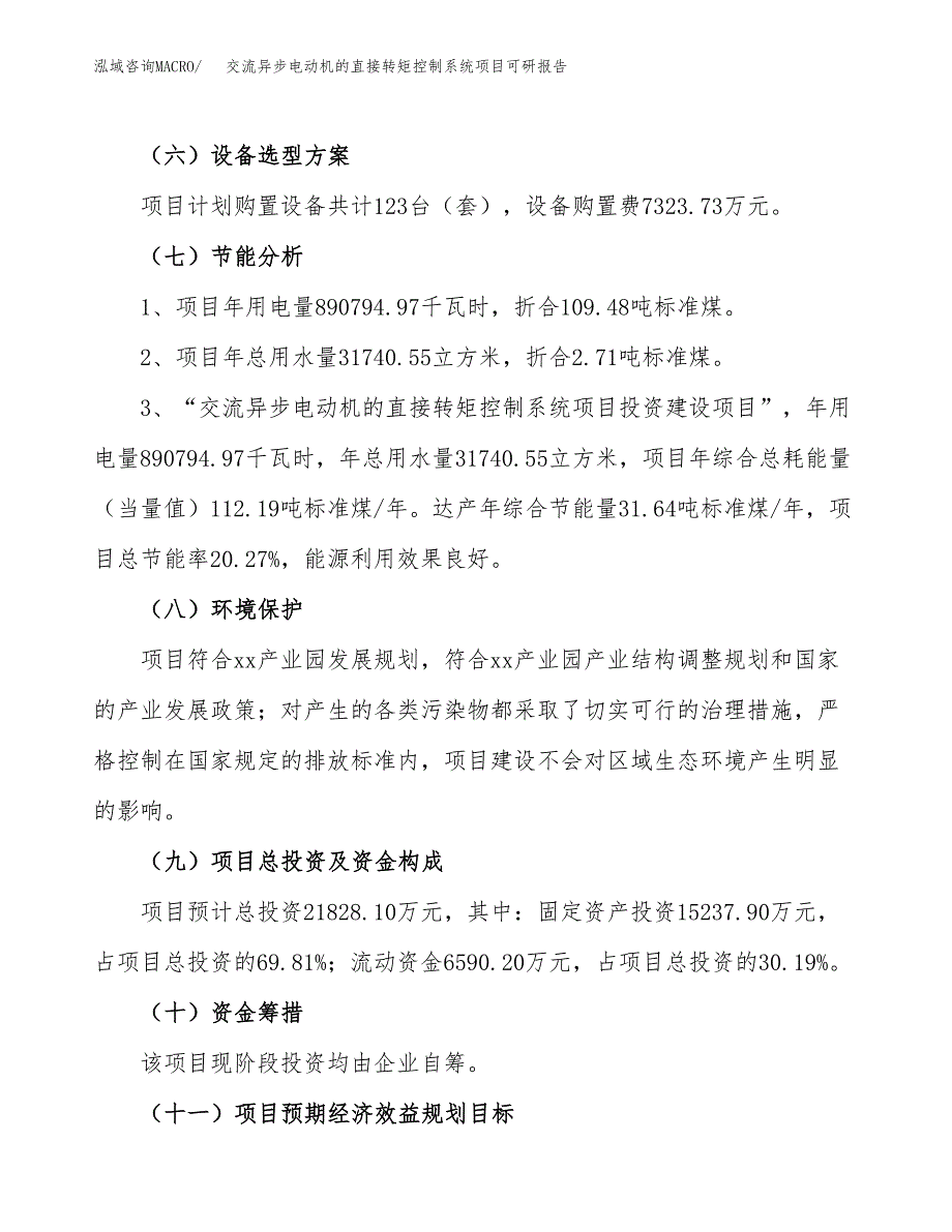 交流异步电动机的直接转矩控制系统项目可研报告（立项申请）_第3页