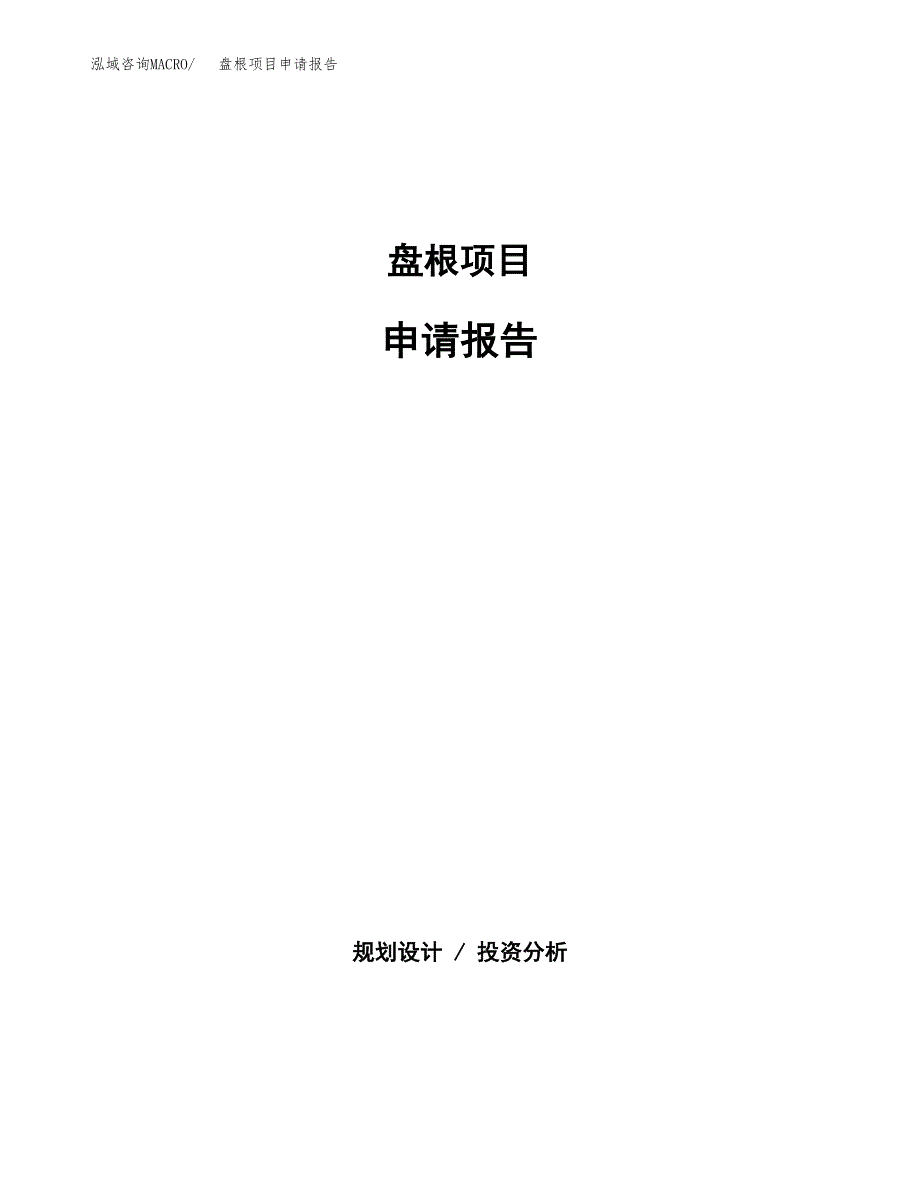 盘根项目申请报告范文（总投资3000万元）.docx_第1页