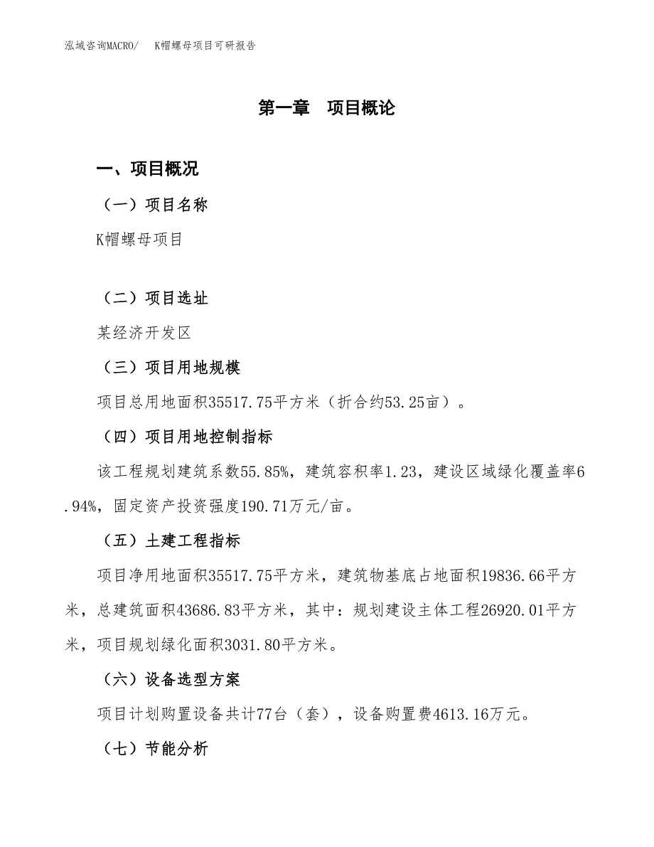 (2019)K帽螺母项目可研报告模板.docx_第4页