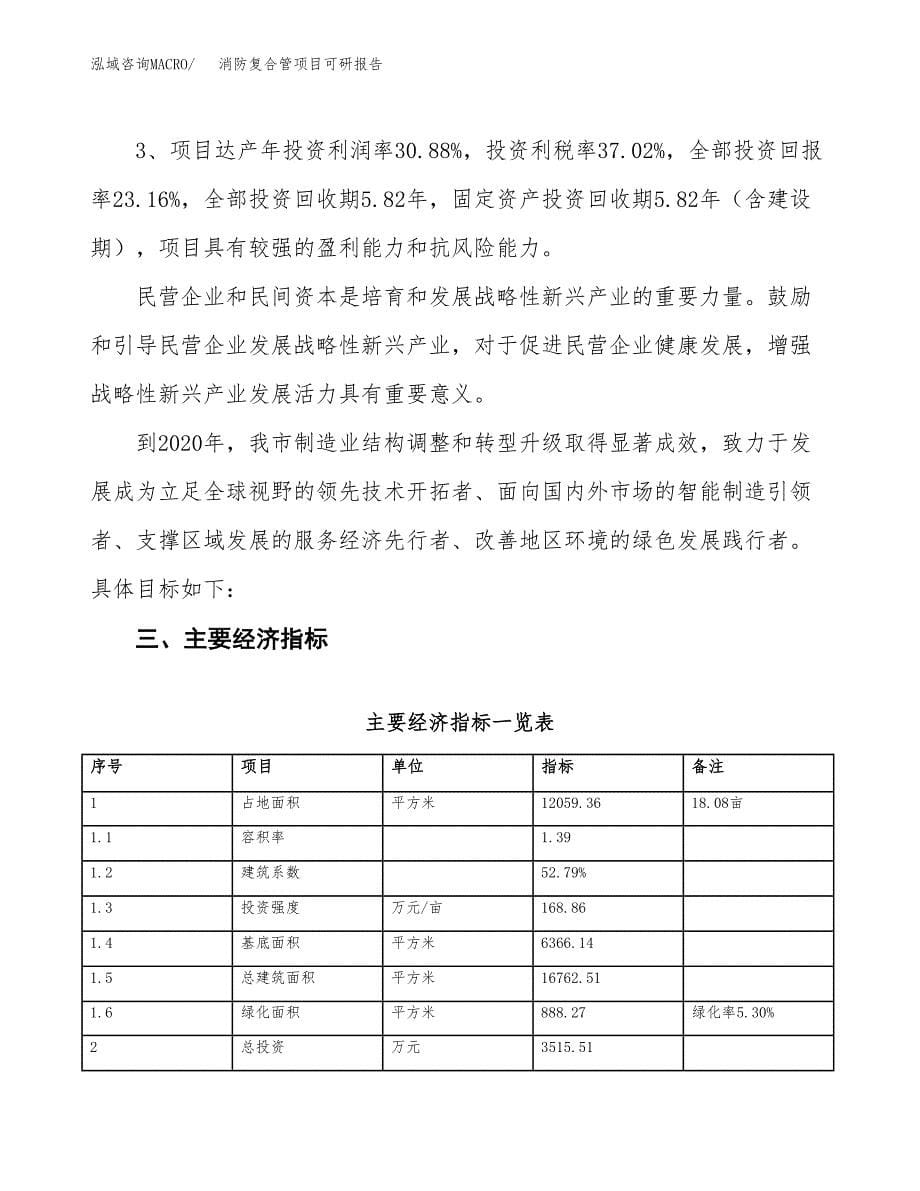 消防复合管项目可研报告（立项申请）_第5页