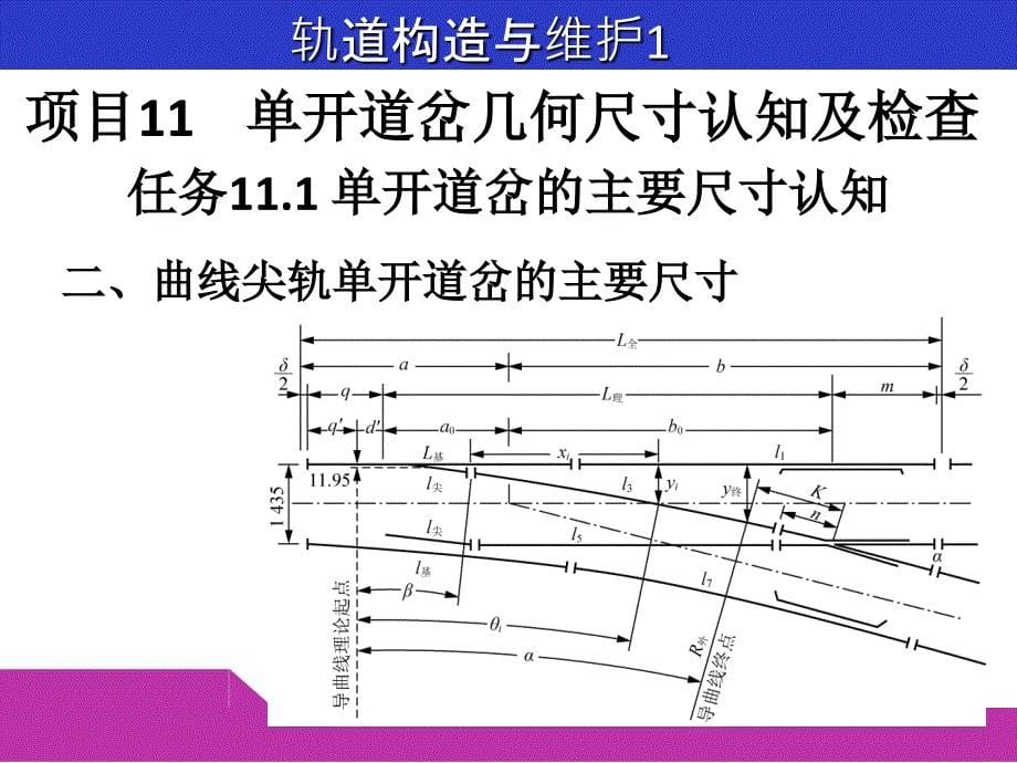 项目11  单开道岔几何尺寸认知及检查_第5页