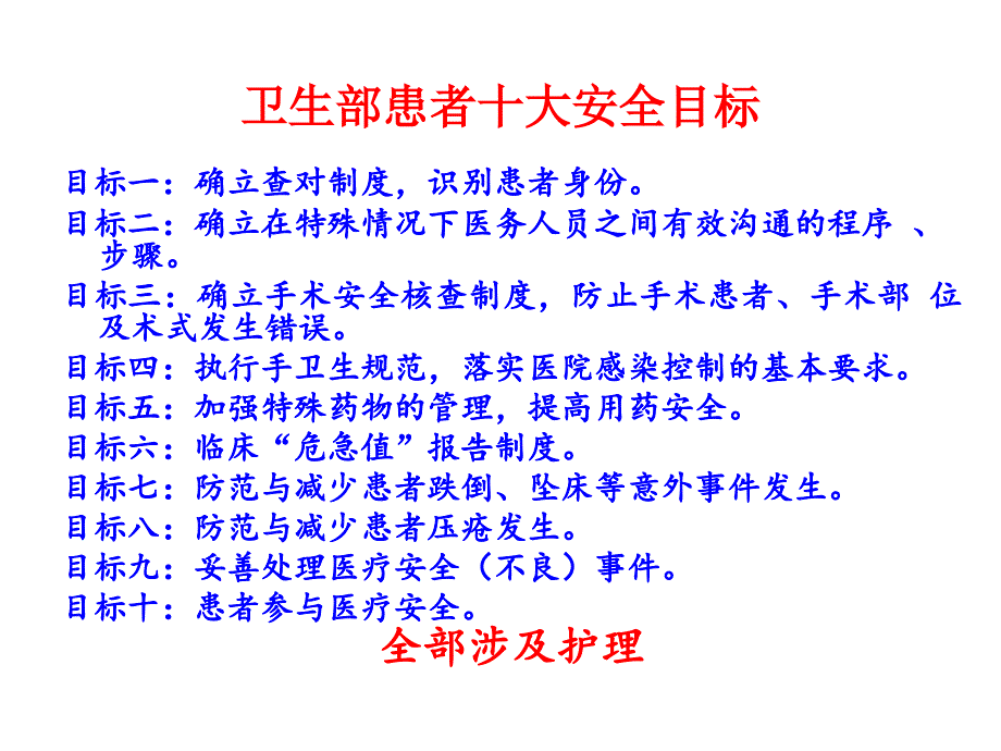 卫生部患者十大安全目标概述.ppt_第4页