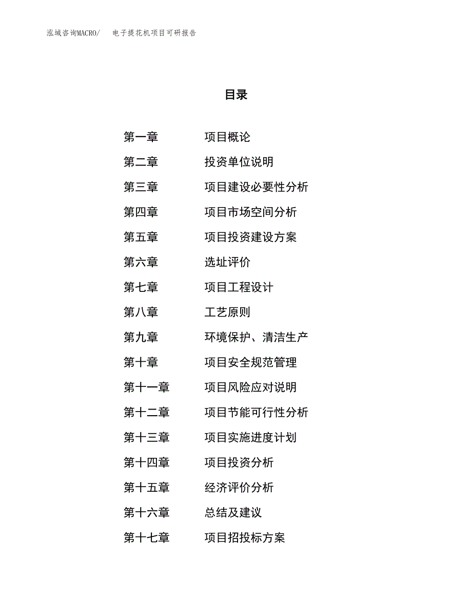 电子提花机项目可研报告（立项申请）_第1页