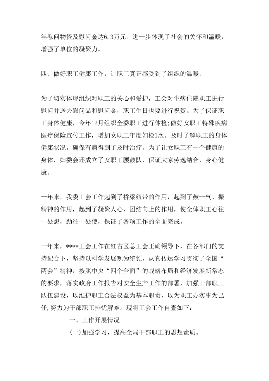 2019年工会自查报告范文_第3页