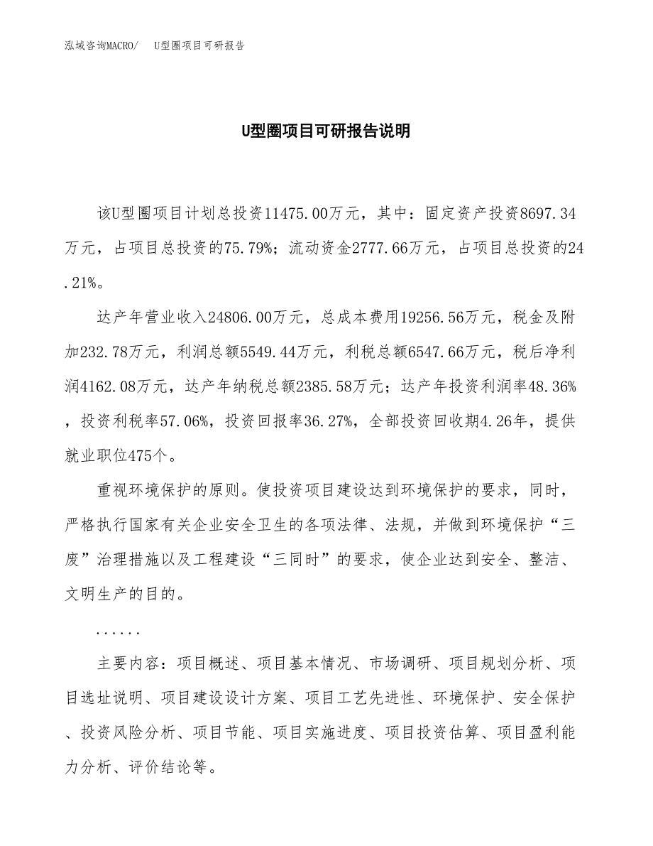 (2019)U型圈项目可研报告模板.docx_第2页