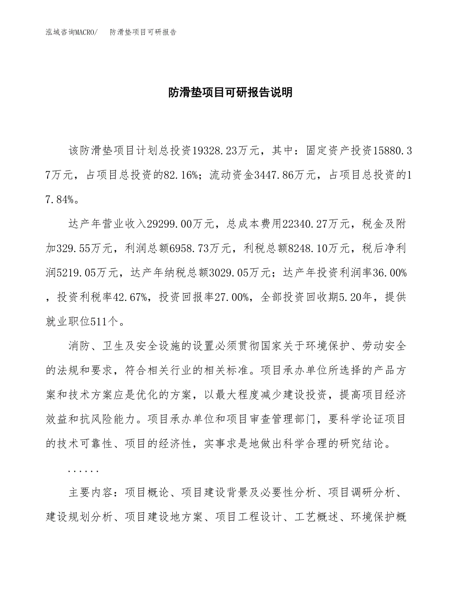 (2019)防滑垫项目可研报告模板.docx_第2页