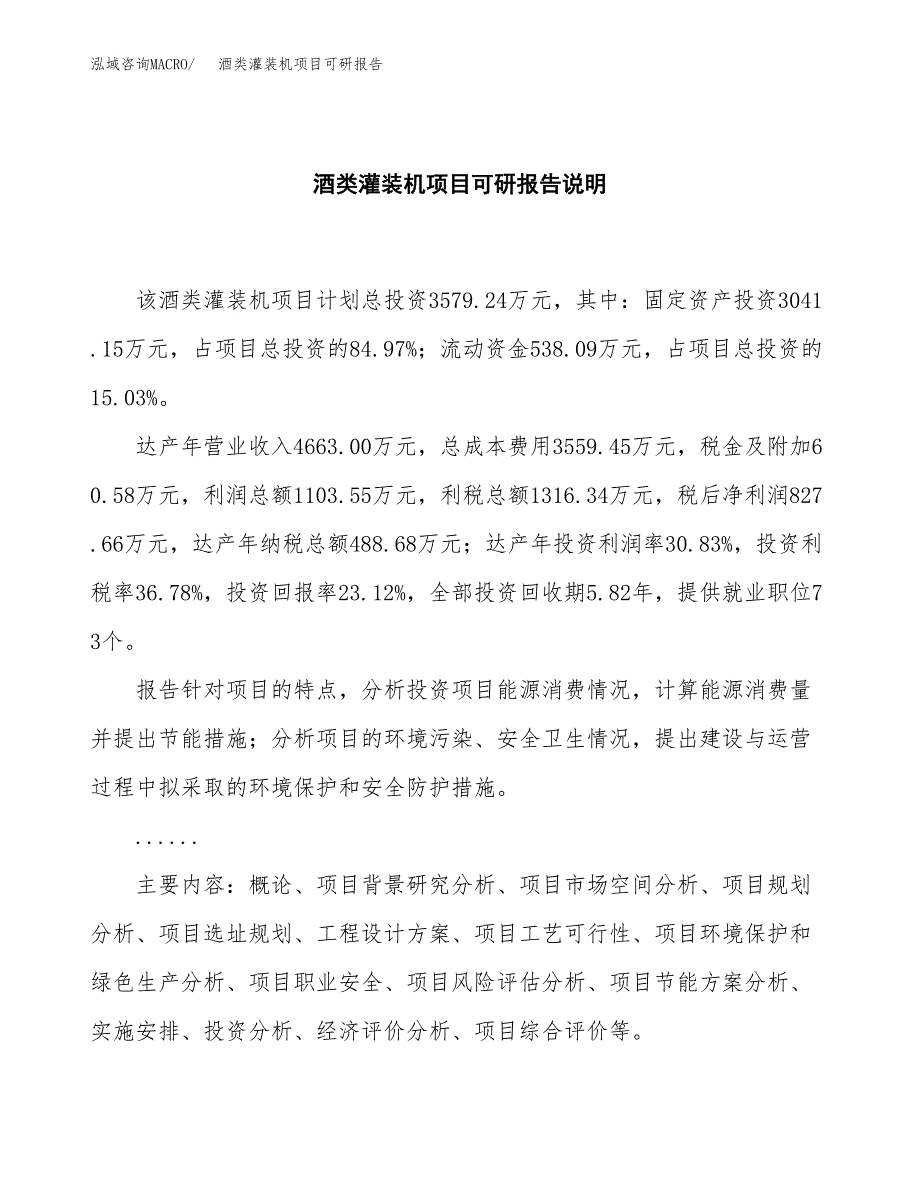 (2019)酒类灌装机项目可研报告模板.docx_第2页