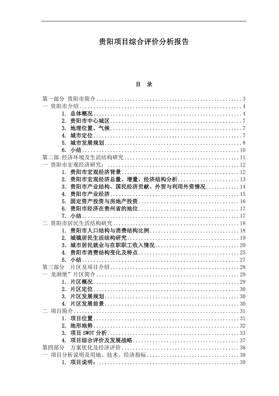 贵阳项目综合评价分析报告.doc_第1页