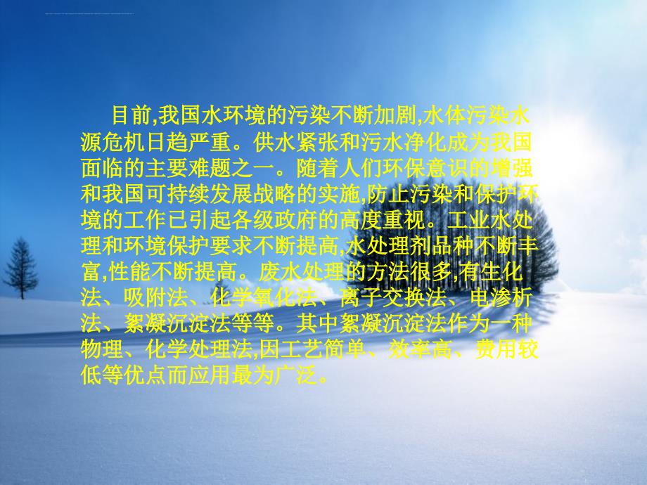 水处理絮凝剂的研究与发展趋势讲义.ppt_第2页