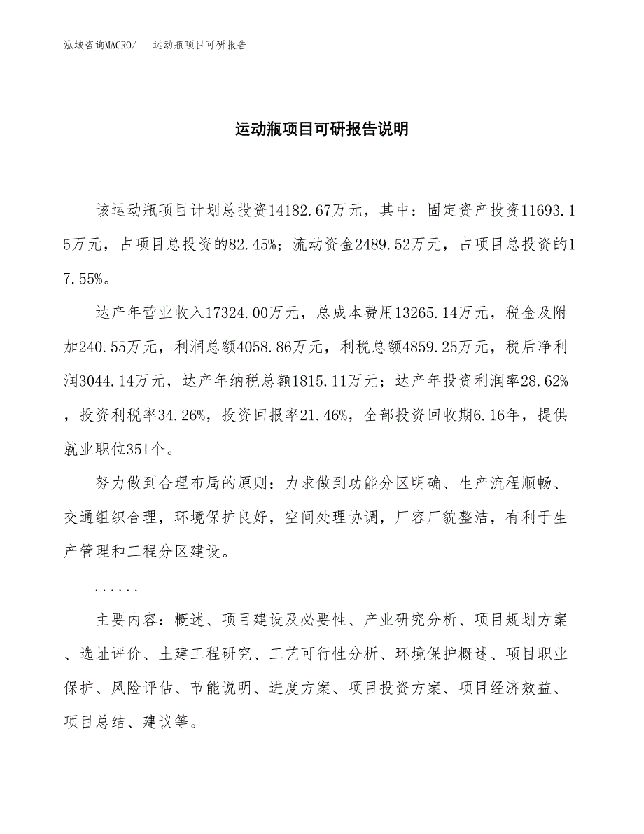 (2019)运动瓶项目可研报告模板.docx_第2页