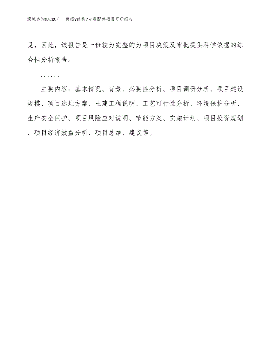 (2019)磨损_结构_专属配件项目可研报告模板.docx_第3页